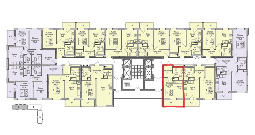 20,9 м², квартира-студия 3 199 000 ₽ - изображение 88