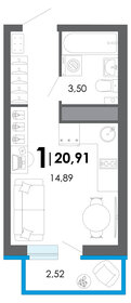 Квартира 20,9 м², студия - изображение 1