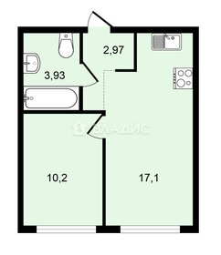 Квартира 34,2 м², 1-комнатная - изображение 2