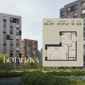 Квартира 27,4 м², 1-комнатная - изображение 1