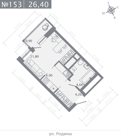 Квартира 26,4 м², студия - изображение 1
