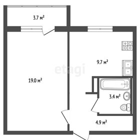 Квартира 39 м², 1-комнатная - изображение 1