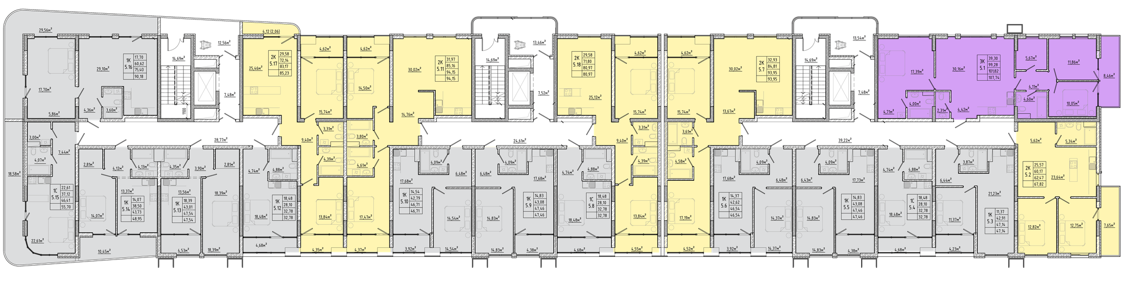 47,5 м², 1-комнатная квартира 12 149 760 ₽ - изображение 12