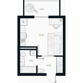 Квартира 26,4 м², студия - изображение 1
