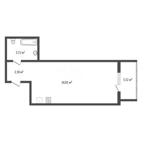 Квартира 24,9 м², студия - изображение 1