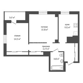 Квартира 65 м², 2-комнатная - изображение 1