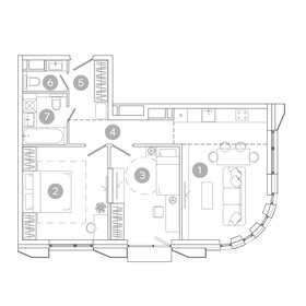 Квартира 62,9 м², 3-комнатная - изображение 2