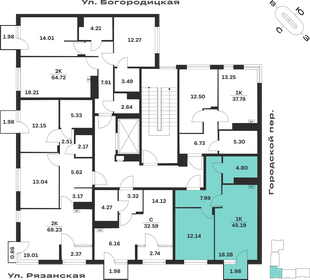 Квартира 45,2 м², 1-комнатная - изображение 2