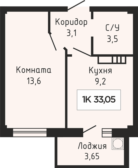 41,7 м², 1-комнатная квартира 4 393 095 ₽ - изображение 23