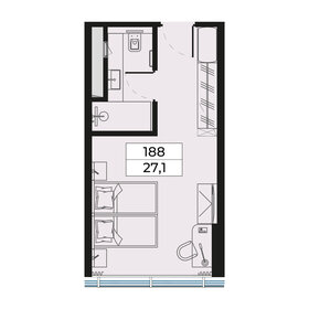 Квартира 27,1 м², студия - изображение 1