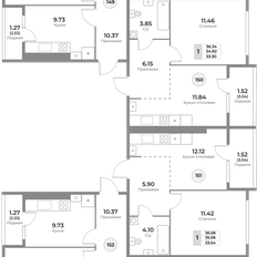 Квартира 34,8 м², 1-комнатная - изображение 2