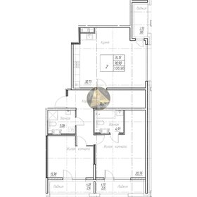 Квартира 107 м², 2-комнатная - изображение 1