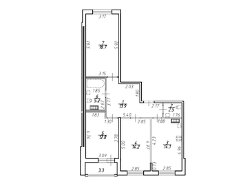 Квартира 83,1 м², 3-комнатная - изображение 1
