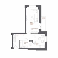 Квартира 40,2 м², 1-комнатная - изображение 2