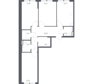 Квартира 78,3 м², 3-комнатная - изображение 1