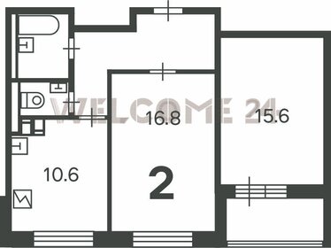 Квартира 56,2 м², 2-комнатная - изображение 1