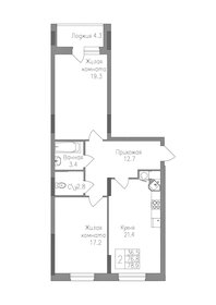 Квартира 78,9 м², 2-комнатная - изображение 1