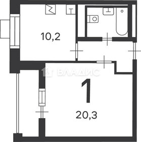 Квартира 38,5 м², 1-комнатная - изображение 1