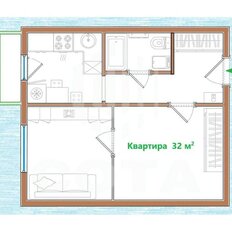 Квартира 31,9 м², 1-комнатная - изображение 3