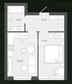 Квартира 36 м², 1-комнатная - изображение 2