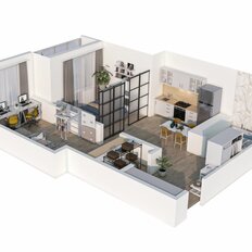 Квартира 59,5 м², 2-комнатная - изображение 2