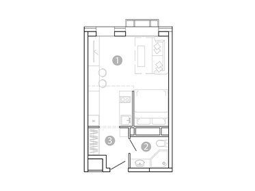 Квартира 29,3 м², 1-комнатная - изображение 1