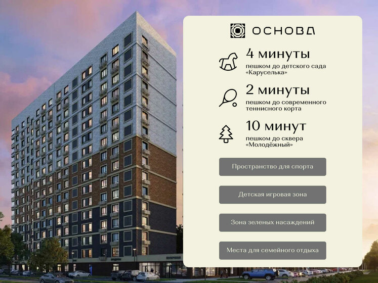 40 м², 1-комнатная квартира 4 500 000 ₽ - изображение 129