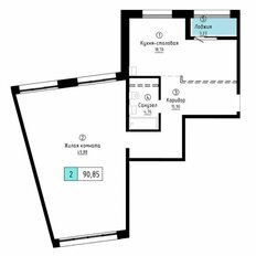 Квартира 90,9 м², 2-комнатная - изображение 3