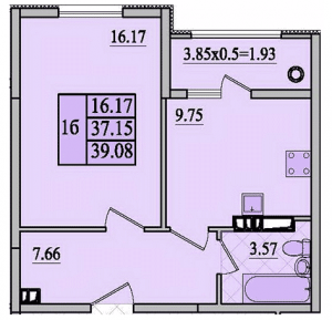 37,1 м², 1-комнатная квартира 6 600 000 ₽ - изображение 41