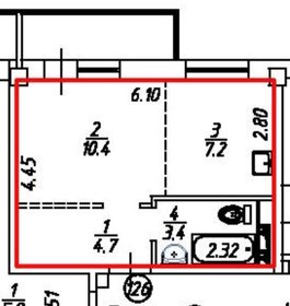 Квартира 30,7 м², 1-комнатная - изображение 1