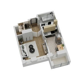 Квартира 34,6 м², 1-комнатная - изображение 3