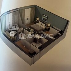 Квартира 34 м², 1-комнатная - изображение 2