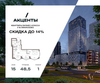 Квартира 48,5 м², 1-комнатная - изображение 1