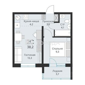 Квартира 35 м², 1-комнатная - изображение 2