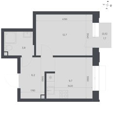 Квартира 32,9 м², 1-комнатная - изображение 2