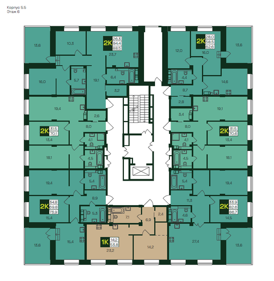 78,9 м², 2-комнатная квартира 13 570 800 ₽ - изображение 33