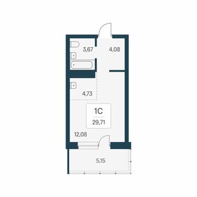 Квартира 29,7 м², студия - изображение 1