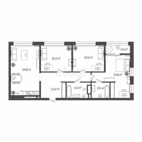 Квартира 73 м², 3-комнатная - изображение 1