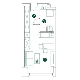 Квартира 26,7 м², студия - изображение 2