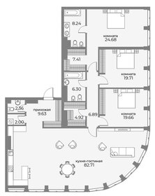 Квартира 198,9 м², 3-комнатные - изображение 1