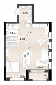 Квартира 53,9 м², 2-комнатная - изображение 2