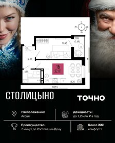 Квартира 32,8 м², 1-комнатная - изображение 1