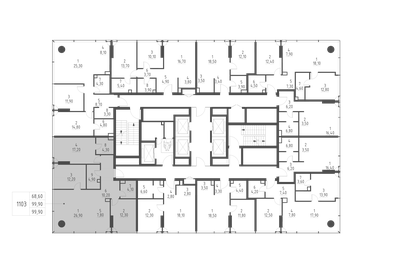 Квартира 99,9 м², 3-комнатная - изображение 3