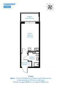 Квартира 20,1 м², студия - изображение 2