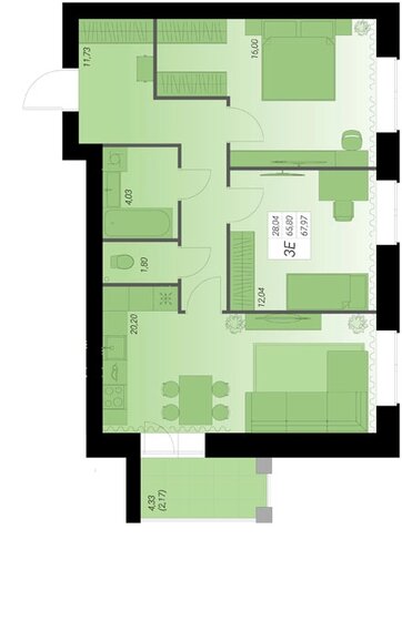 103 м² дом, 10 соток участок 6 500 000 ₽ - изображение 48