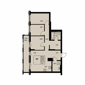 Квартира 82,1 м², 4-комнатная - изображение 1