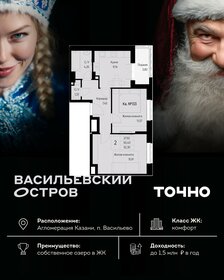 Квартира 52,3 м², 2-комнатная - изображение 1