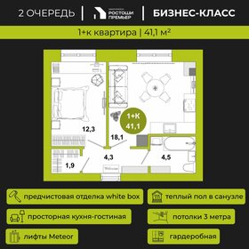 Квартира 41,1 м², 1-комнатная - изображение 1