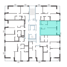 Квартира 44 м², 1-комнатная - изображение 2