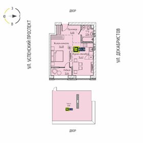 Квартира 63,3 м², 1-комнатная - изображение 1